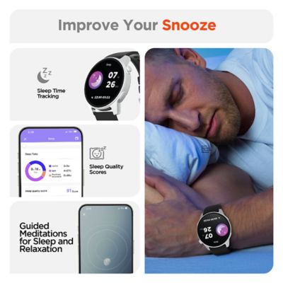 Image showing 8 th HyperGear Activ8 Smartwatch + Fitness Tracker, Silver, 16031