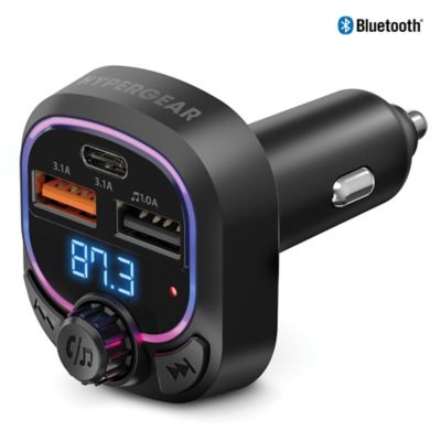 Image showing 9 th HyperGear IntelliCast Road FM Transmitter and Car Charger, Black, 15857
