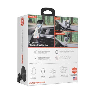 Image showing  Mag Grip Phone Mount Kit with MagSafe Vent, Dash, and Windshield Mounts, Black