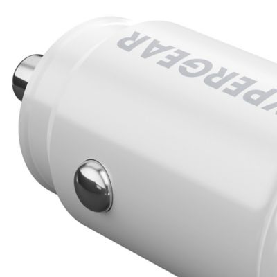 Image showing  mini Dual 20-Watt USB-C PD and 18-Watt USB Car Charger (White)