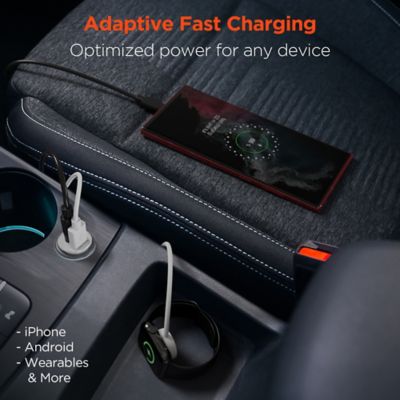 Image showing 5 th HyperGear Mini Dual 20 W USB-C PD and 18 W USB Car Charger, White