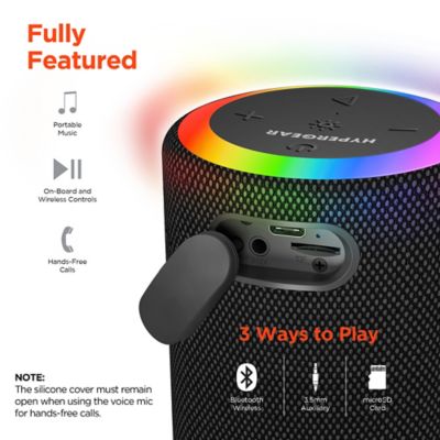 Image showing  Halo XL Waterproof True Wireless Stereo Portable Bluetooth Speakerphone with LED Light Ring, 15886