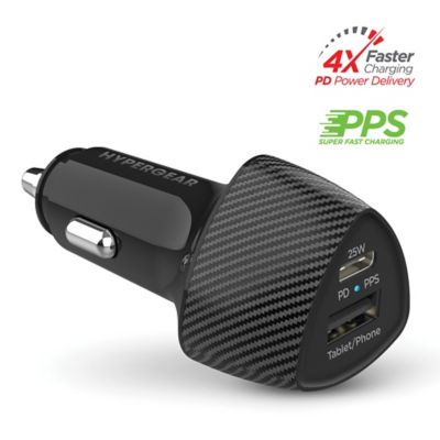Image showing 9 th HyperGear SpeedBoost 25-Watt PD Dual-Output Car Charger