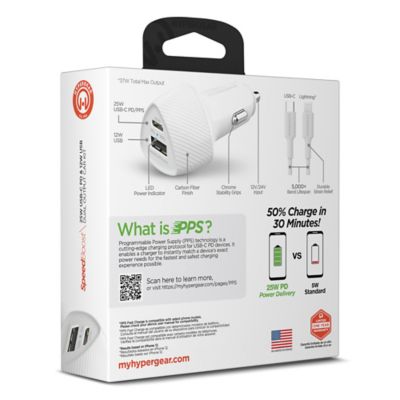 Image showing  SpeedBoost 25-Watt PD Lightning Car Kit