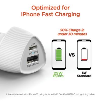 Image showing 7 th HyperGear SpeedBoost 25 W PD Lightning Car Kit