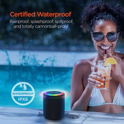 Image showing 6 th HyperGear Halo Waterproof True Wireless Stereo Portable Bluetooth Speakerphone with LED Light Ring, 15885