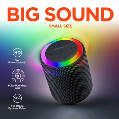 Image showing 8 th HyperGear Halo Waterproof True Wireless Stereo Portable Bluetooth Speakerphone with LED Light Ring, 15885