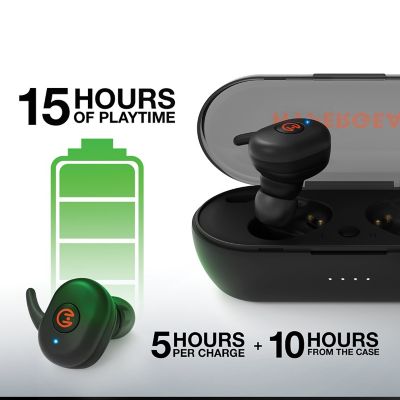 Image showing 7 th HyperGear Active True Wireless Earbuds (Black)