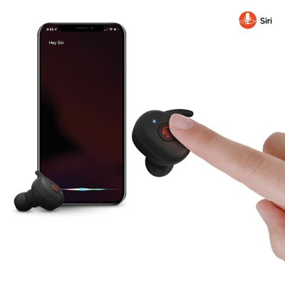 Image showing 9 th HyperGear Active True Wireless Earbuds (Black)