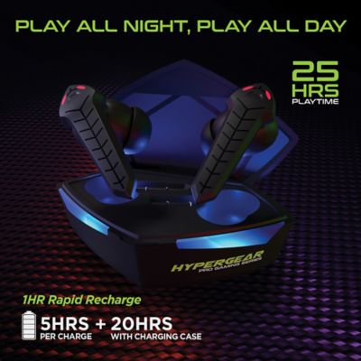 Image showing 7 th HyperGear CobraStrike In-Ear True Wireless Stereo Bluetooth Gaming Earbuds with Microphone and Charging Case