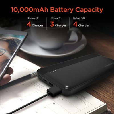 Image showing  USB-C Fast Charge Power Bank for iPhone and Android, 10 Amp