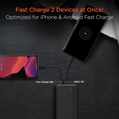 Image showing  USB-C Fast Charge Power Bank for iPhone and Android, 10 Amp