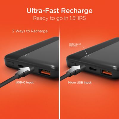 Image showing 5 th HyperGear USB-C Fast Charge Power Bank for iPhone and Android, 10 Amp