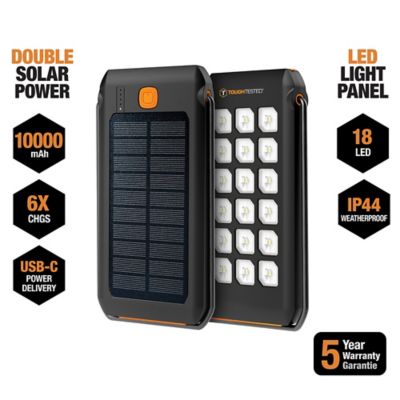 Image showing 5 th ToughTested Portable Power pk., 10,000-mAh, LED Solar with Light
