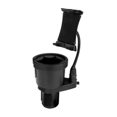 Image showing  Tough and Thirsty Big Mouth Cupholder Mount with Universal Phone, GPS, and Tablet Grip