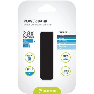 Image showing  2,600mAh Battery Bank (Black)