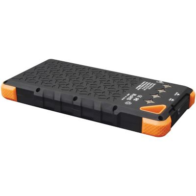 Image showing  ROC16 16,000 mAh Solar Charger and Wireless Portable Power Bank with Flashlight