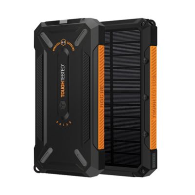 Image showing  ROC16 16,000 mAh Solar Charger and Wireless Portable Power Bank with Flashlight