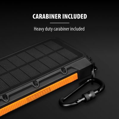 Image showing 7 th ToughTested ROC16 16,000 mAh Solar Charger and Wireless Portable Power Bank with Flashlight