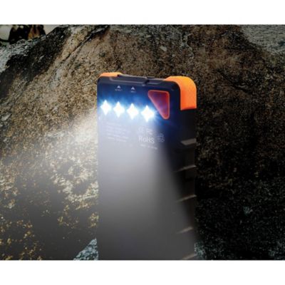 Image showing 9 th ToughTested ROC16 16,000 mAh Solar Charger and Wireless Portable Power Bank with Flashlight