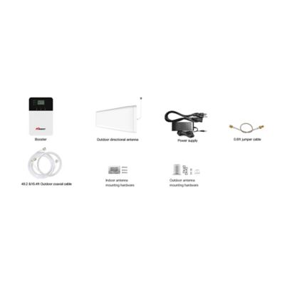 Image showing 8 th HiBoost 4K Plus Cell Phone Signal Amplifier, F10GI-5S-BTW