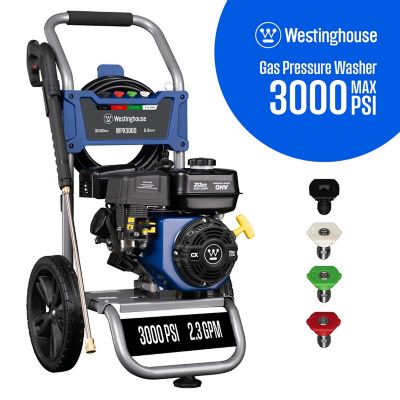 Westinghouse 3000-PSI 2.3 GPM Gas Cold Water Pressure Washer with 5 Nozzles