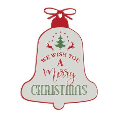 Melrose International Metal Merry Christmas Bell Sign 9.75 in. H
