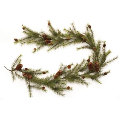 Melrose International Pine and Pinecone Garland 6 ft. L