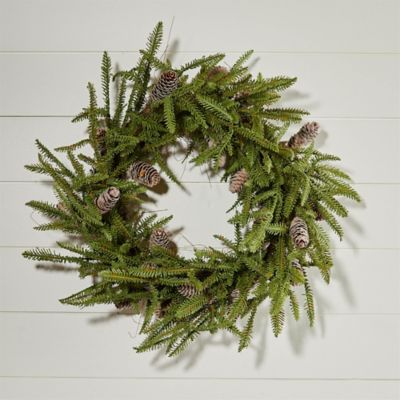 Image showing  Pine and Pinecone Wreath 24 in. D