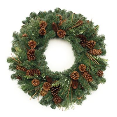 Melrose International Mixed Pine and Pinecone Wreath 32 in. D