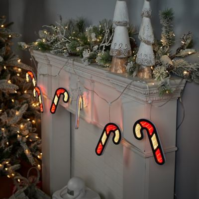 Image showing  Candy Cane Ekkolight Garland 68 in. L