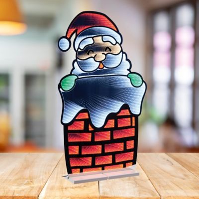 Image showing  Santa in Chimney Ekkolight 35 in. H