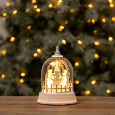 Image showing  LED Rotating Snowman Globe 8.5 in. H