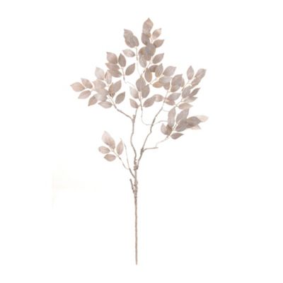 Image showing  35.5 in. Glittered Leaf Spray (Set of 6)