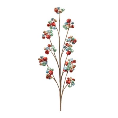 Melrose International Metal Sleigh Bell Cluster Spray (Set of 2)