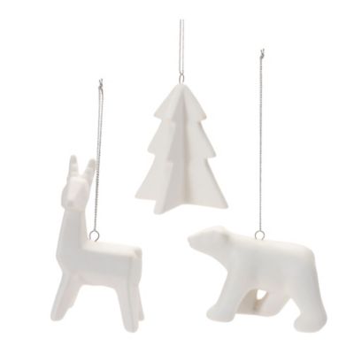 Melrose International Modern Ceramic Animal Ornaments (Set of 6)