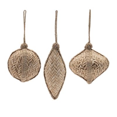 Image showing  Woven Bamboo Ornament (Set of 6)
