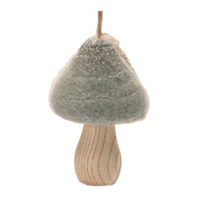 Image showing  Felt Fabric Mushroom Ornament (Set of 12)