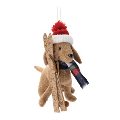 Image showing  Plush Ski and Sled Dog Ornament (Set of 6)