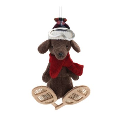 Image showing  Plush Ski and Snowboard Dog Ornament (Set of 6)