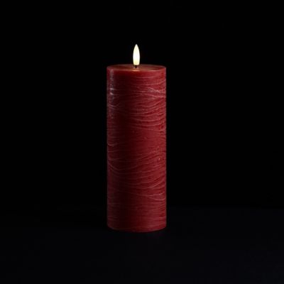 Image showing  FIA Wick Red Pillar Candle (Set of 2)