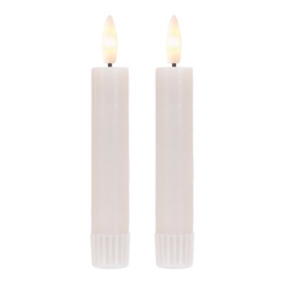 Melrose International FIA Wick Ivory Mini Taper Candle (Set of 4)