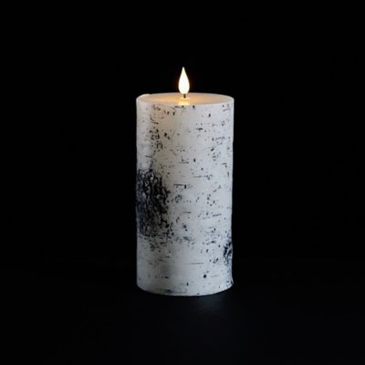 Image showing  5 in. FIA Wick Birch Design Pillar Candle (Set of 2)