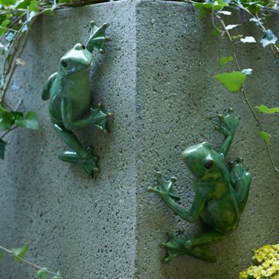 Image showing  Stone Garden Frog Wall Accent (Set of 2)
