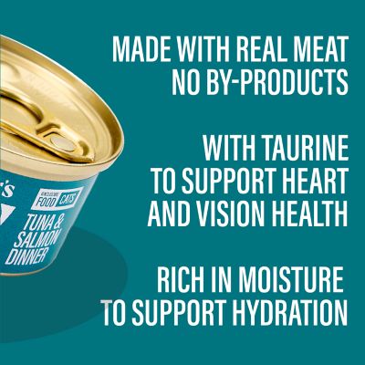 Image showing  All Life Stages High Protein Chicken&Tuna, Turkey&Tuna, Salmon&Tuna Pate Wet Food for Cats, 3 oz., Pack of 12 cans