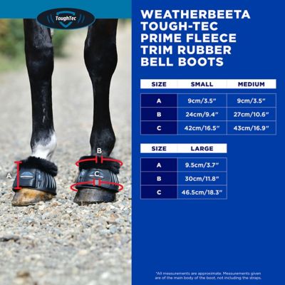 Image showing 5 th WeatherBeeta Tough-Tec Prime Fleece Trim Rubber Bell Boots