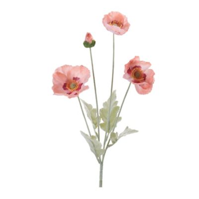 Melrose International Poppy Floral Spray Set of 6