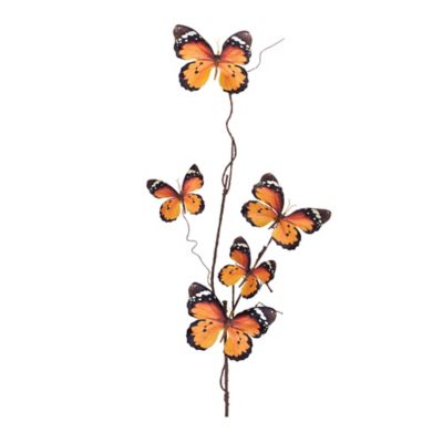 Melrose International Butterfly Twig Set of 4 Spray