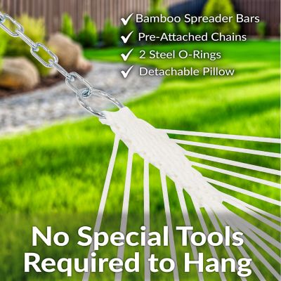 Image showing  2-Person Hammock with Curved Spreader Bar - Calming Desert