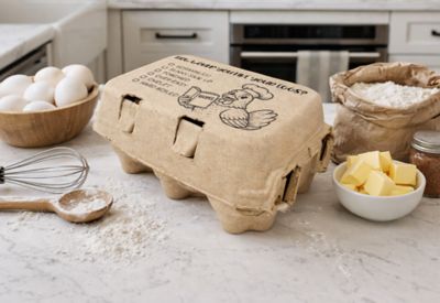 Image showing 5 th ImPECKables 6-Egg Printed Paper Egg Cartons, 24 pk.